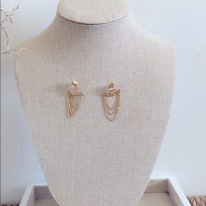 Ear jacket earrings